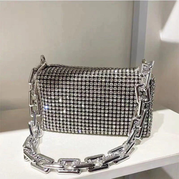 New Rhinestone Handbag: Sparkling Elegance for Women on the Go